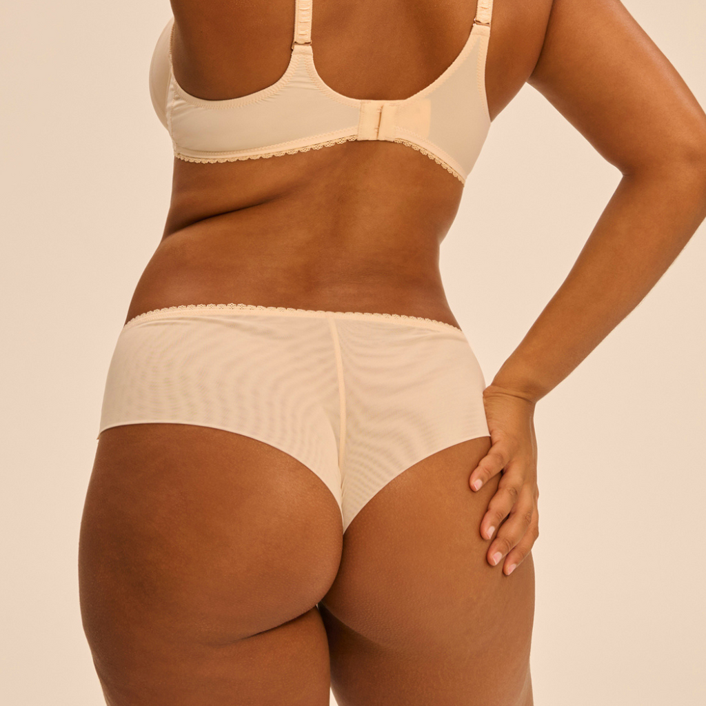 Allure Retro Brief Panty Beige Simone Perele at Circadian Intimates Bra Fittings Kansas City