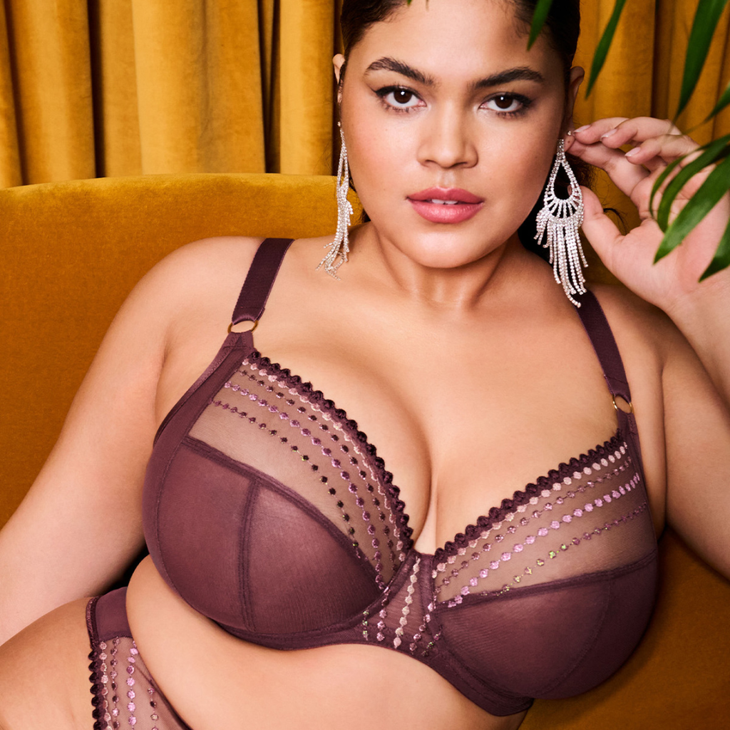 Elomi Matilda Plunge Bra in Sugarplum at Circadian Intimates Bra Fitting Boutique Kansas City