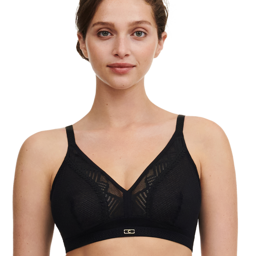 Origins Wireless Bralette in Black from Chantelle at Circadian Intimates Bra Fittings in Kansas City